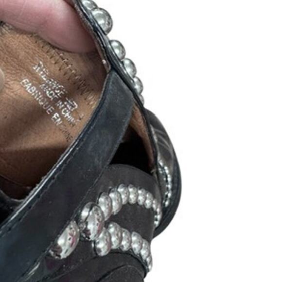 "JEFFREY CAMPBELL"Rylance-MB Women,s Black Silver Studded Leather Booties,Sz 9 - Picture 8 of 15